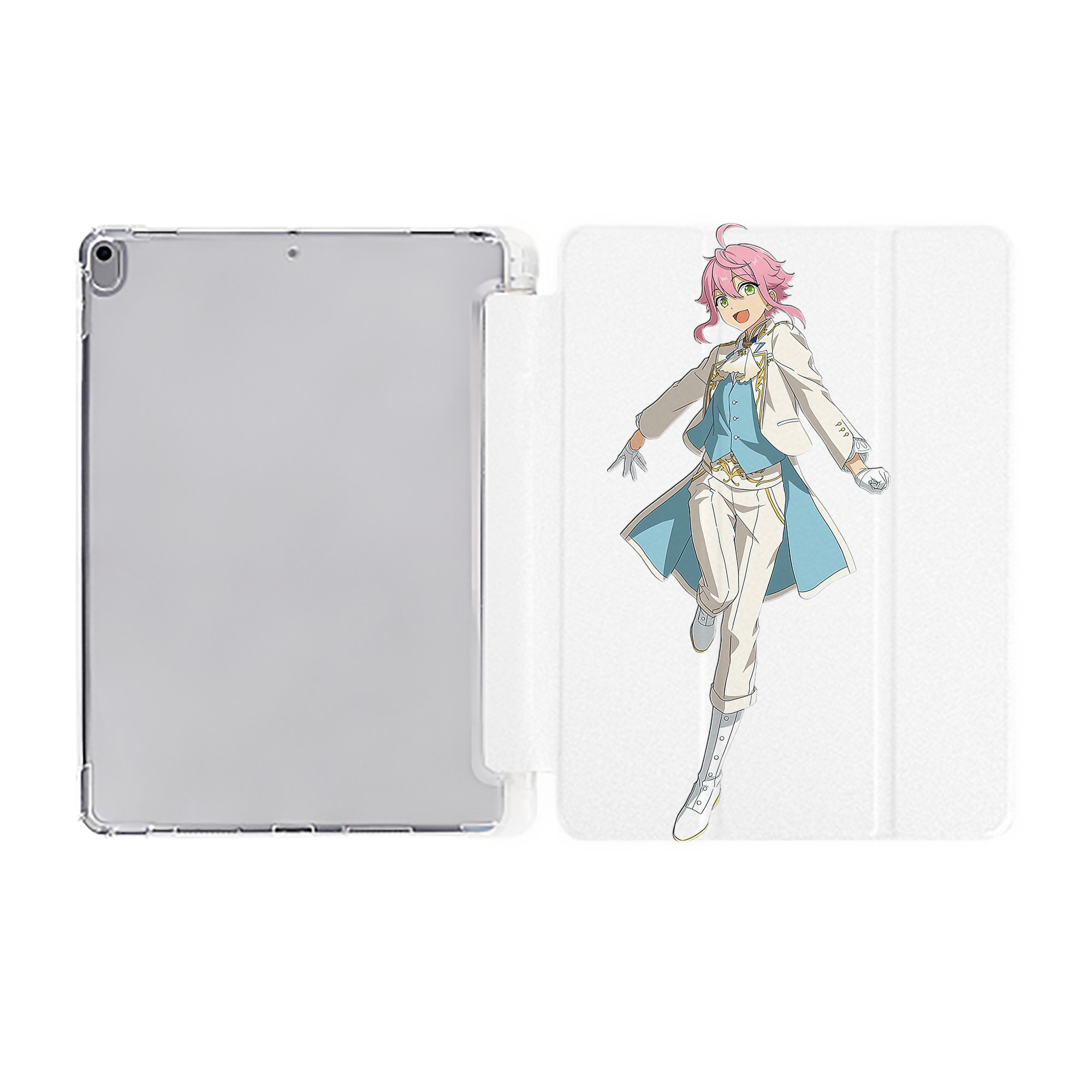 （画像用） あんさんぶるスターズ! Ensemble Stars IPad ケース ペン収納付き 三つ折りスタンド PUレザー×シリコン 対応機種9.5/10.5/10.9インチ